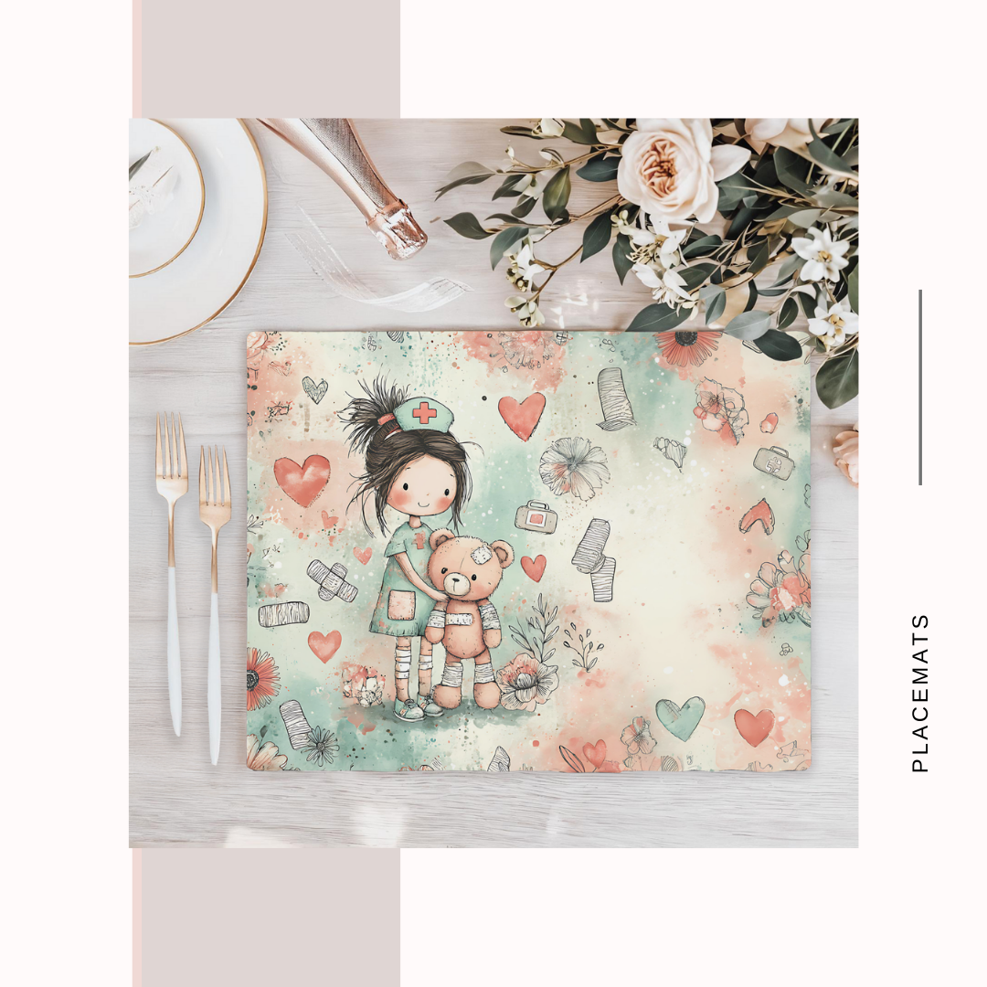 Wooden Placemats – (Set of 6) Medical