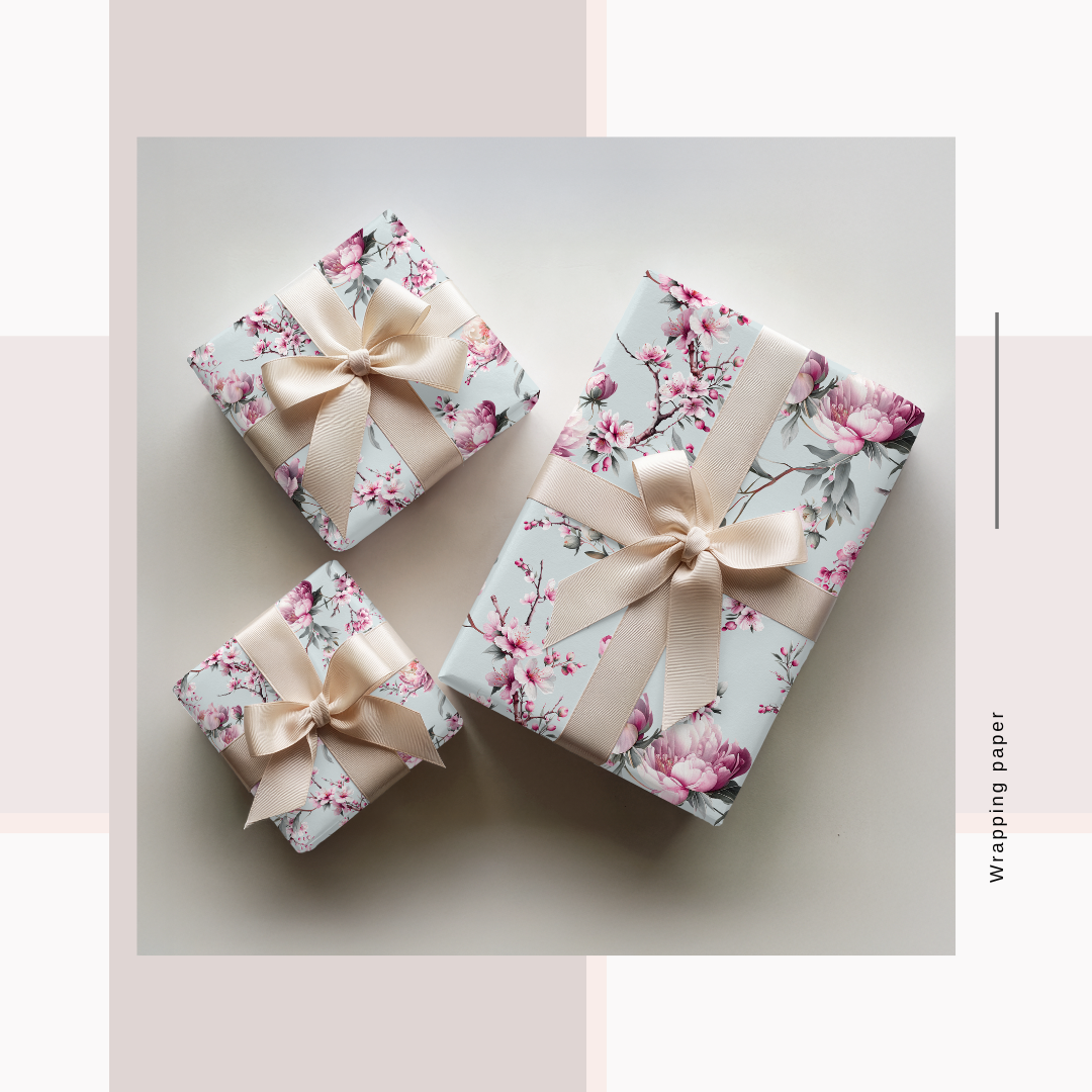 Wrapping Paper Floral Prints