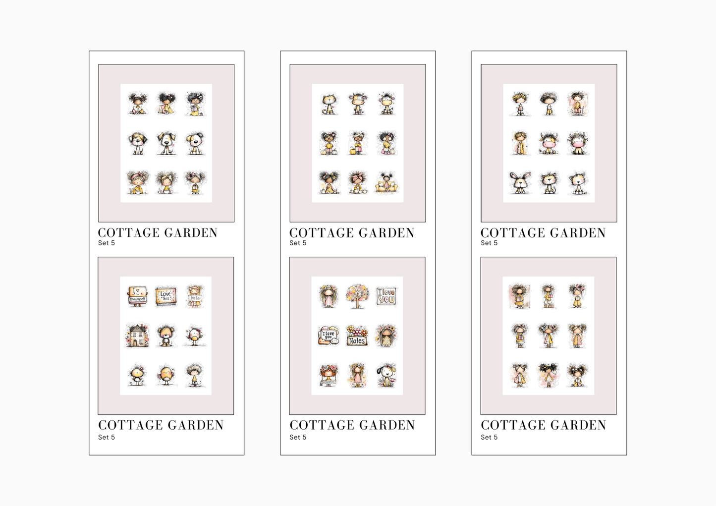 Sticker Sheets Cottage Garden
