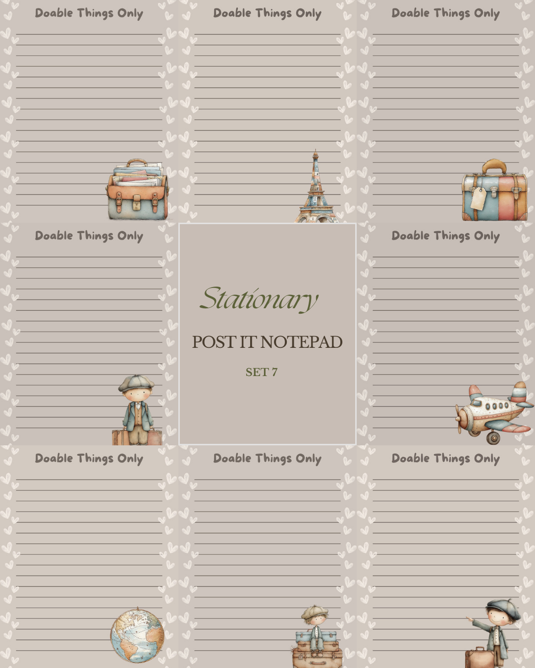 Illustrated Notepads (Set of 6)