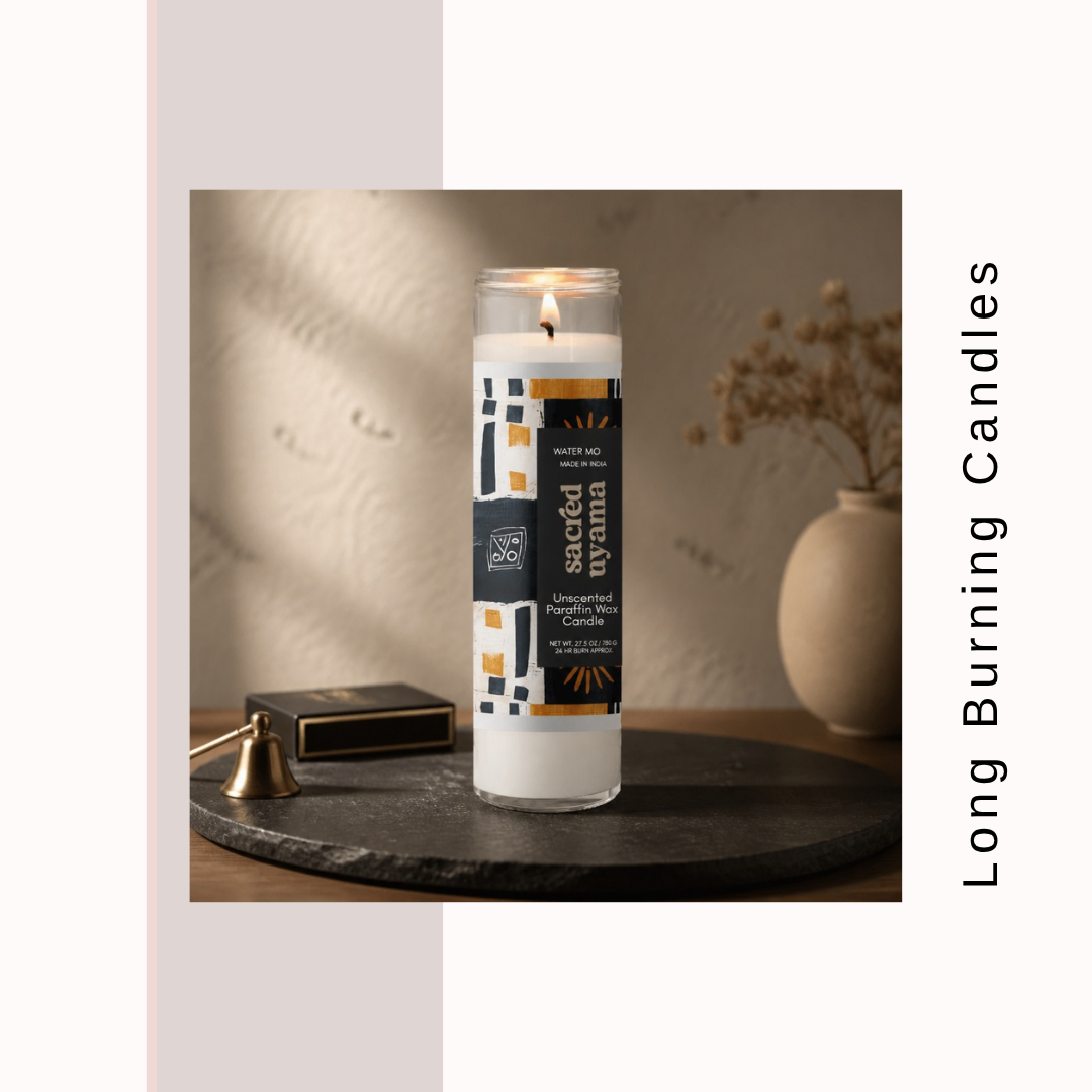 Long Burning Glass Candle