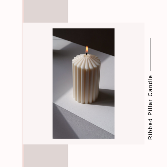 Ribbed Pillar candles