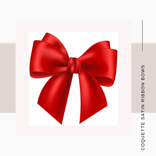 Satin Coquette Bows – Set of 12