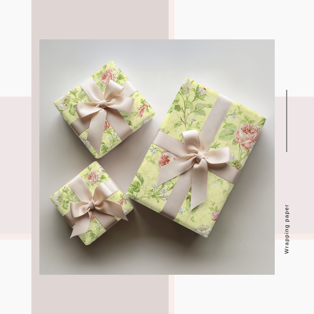 Wrapping Paper Floral Prints