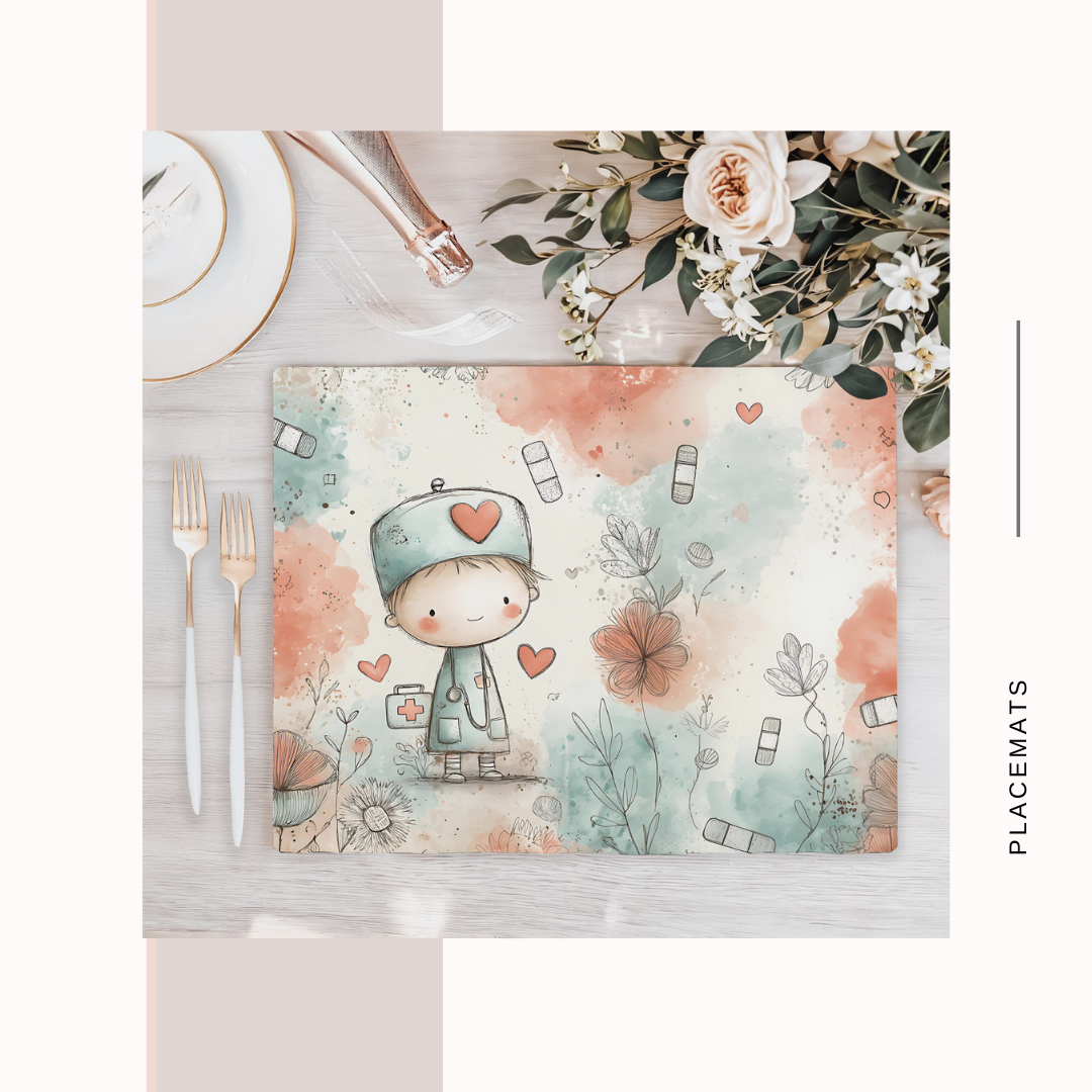 Wooden Placemats – (Set of 6) Medical