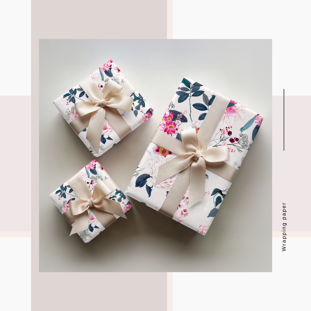 Wrapping Paper Floral Prints