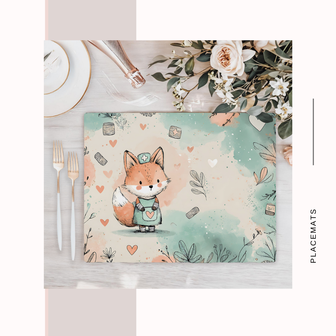 Wooden Placemats – (Set of 6) Medical