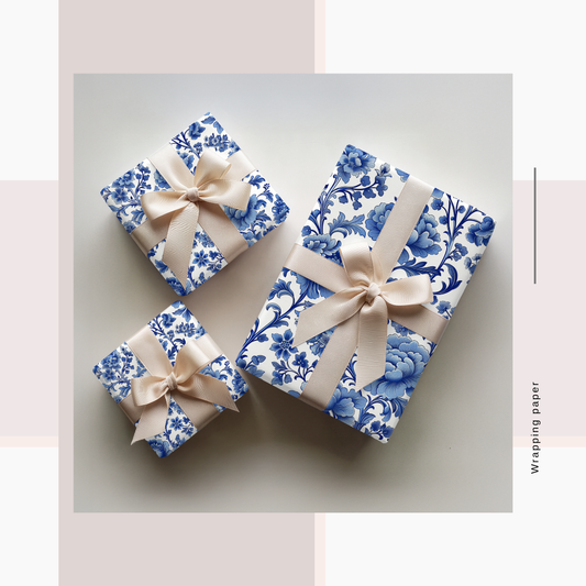 Wrapping Paper Toile/Tiles and Pottery Prints