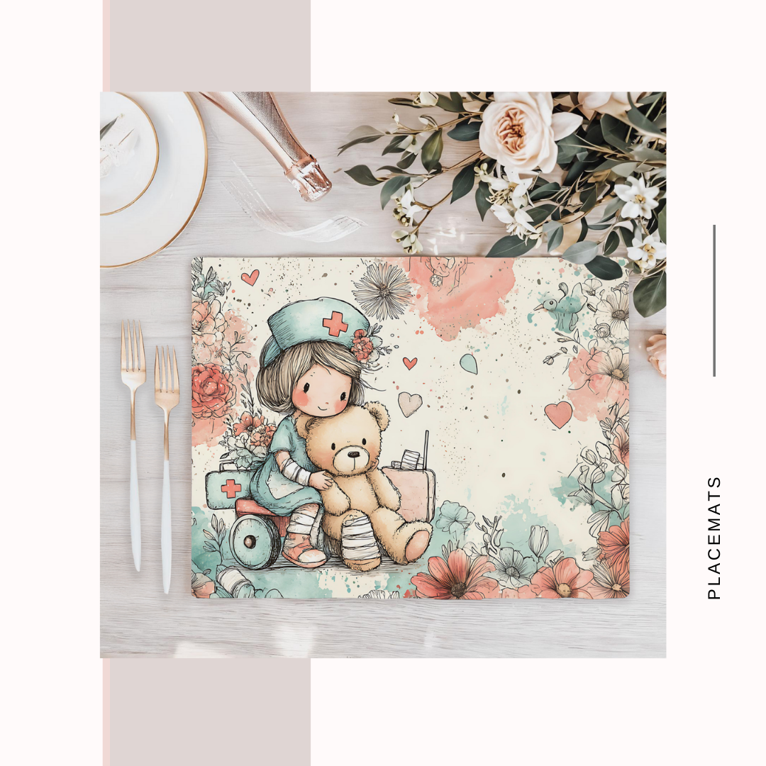 Wooden Placemats – (Set of 6) Medical