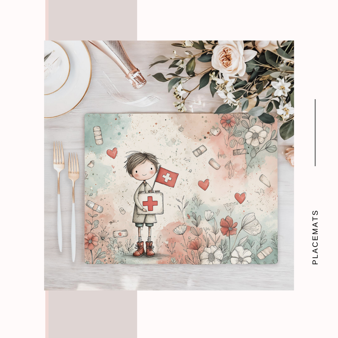 Wooden Placemats – (Set of 6) Medical