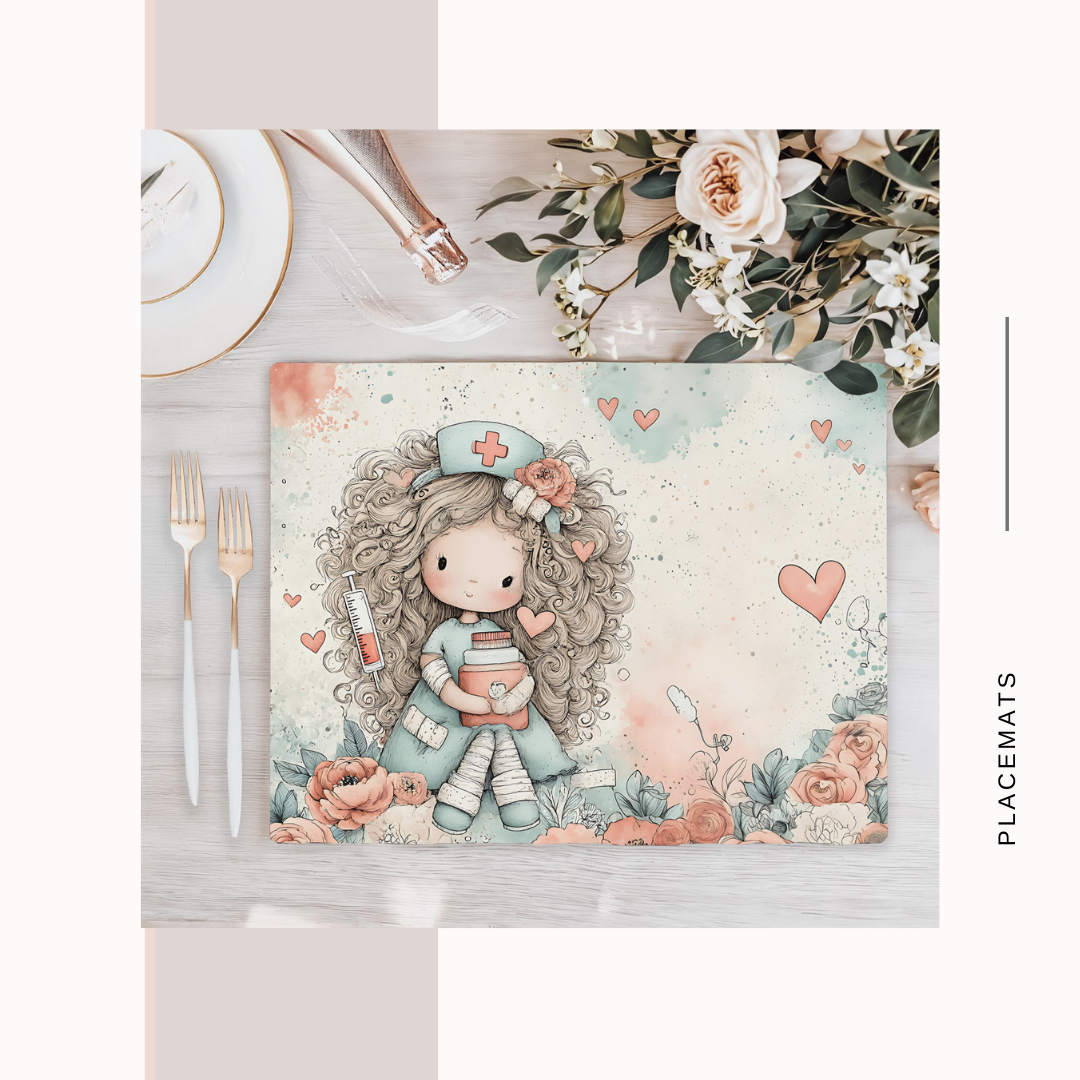 Wooden Placemats – (Set of 6) Medical
