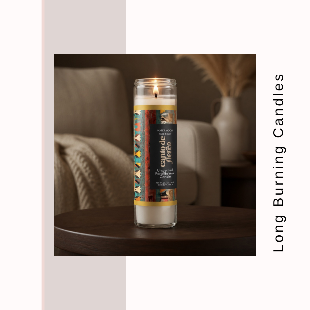 Long Burning Glass Candle
