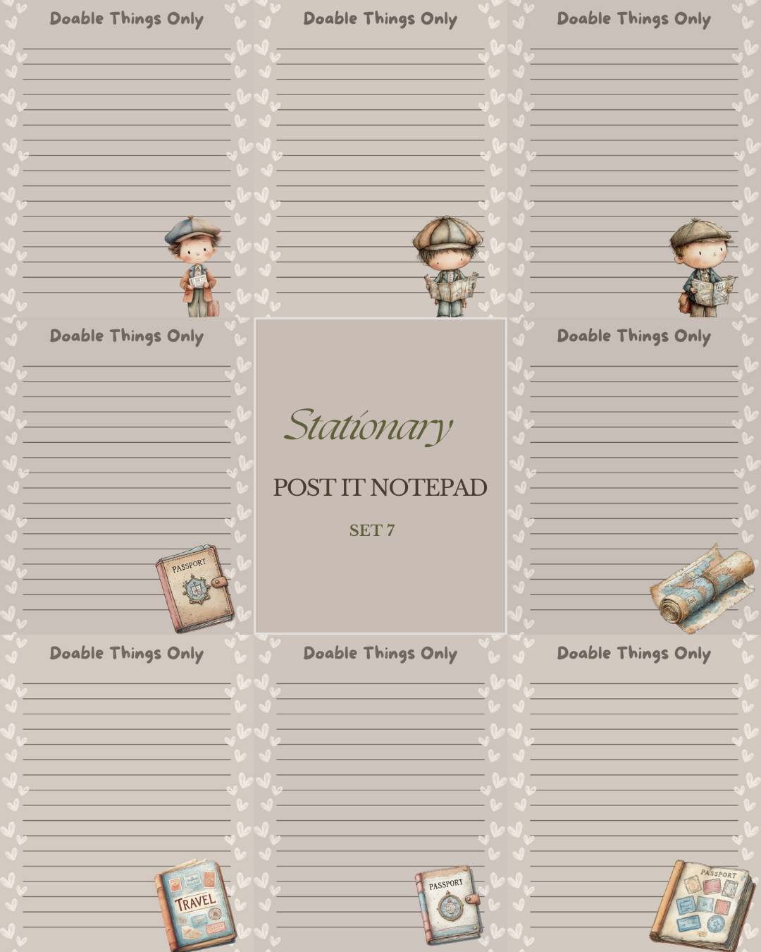 Illustrated Notepads (Set of 6)