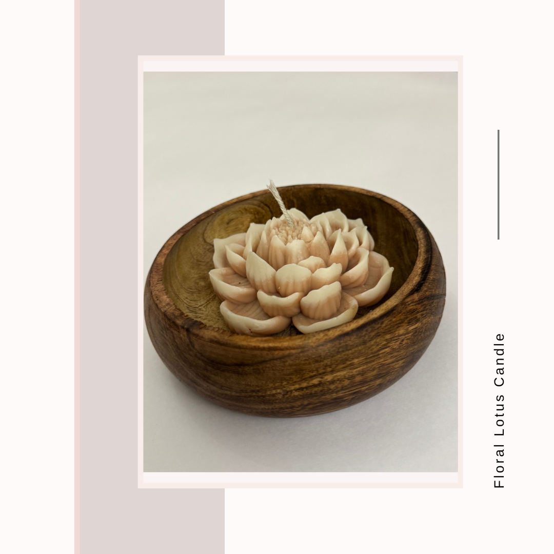 Floral Lotus Candle