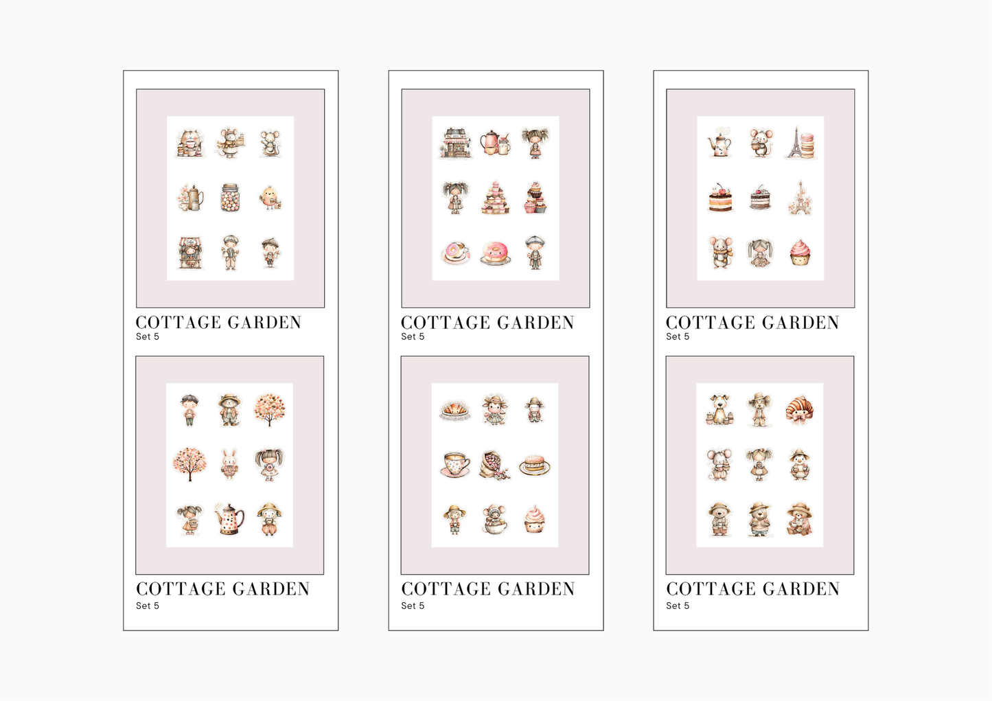 Sticker Sheets Cottage Garden