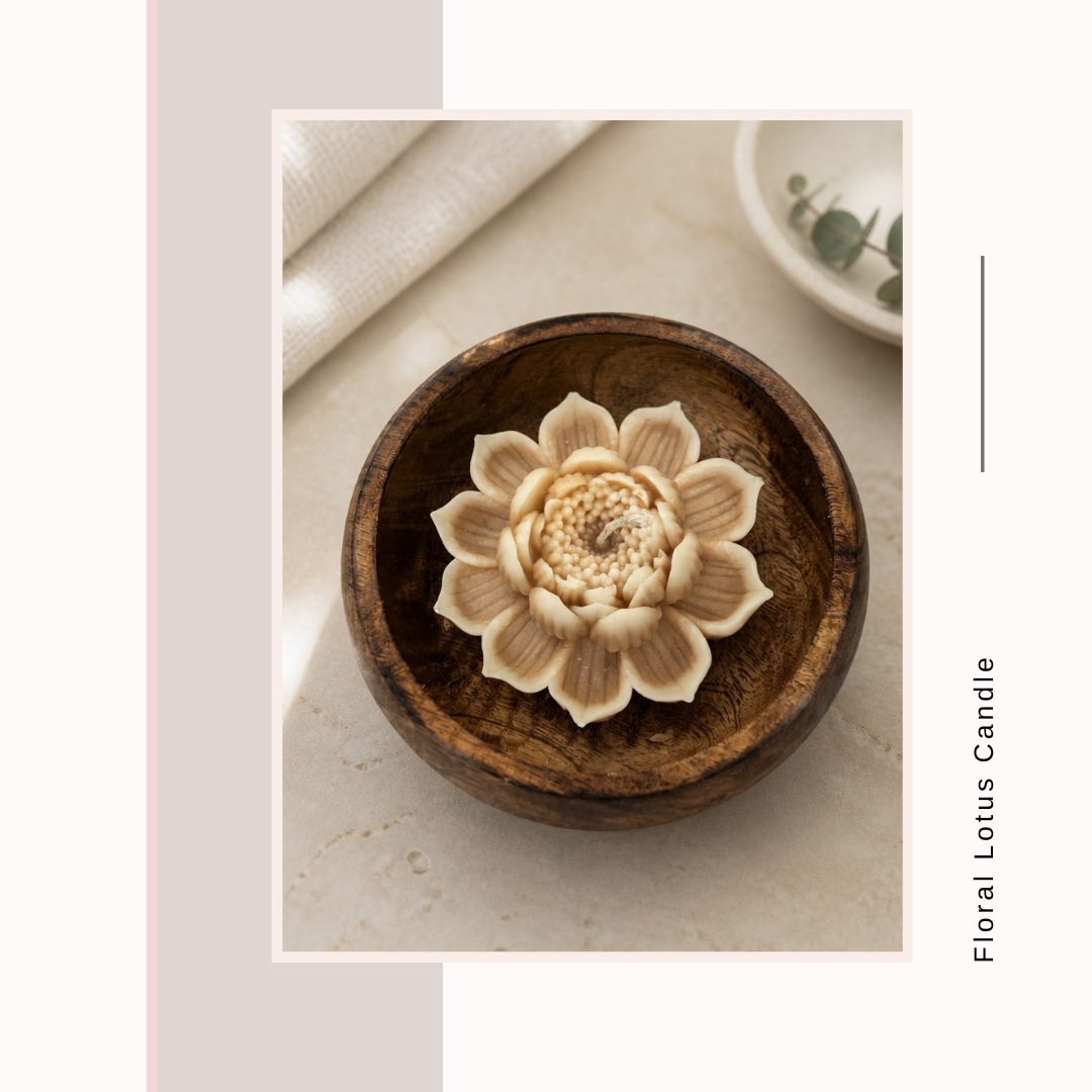Floral Lotus Candle