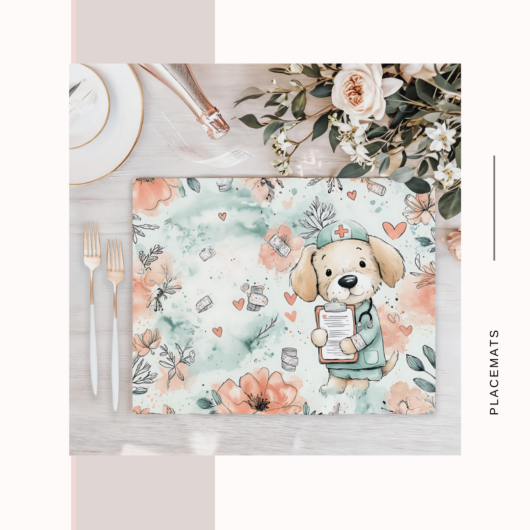 Wooden Placemats – (Set of 6) Medical