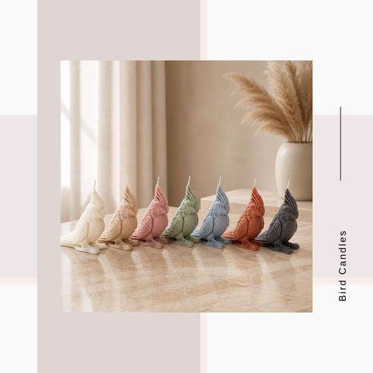 Perched Parrot Candle