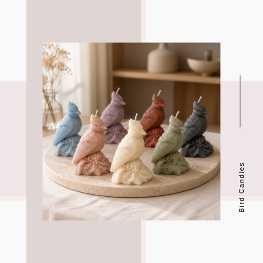Cardinal Bird Candle