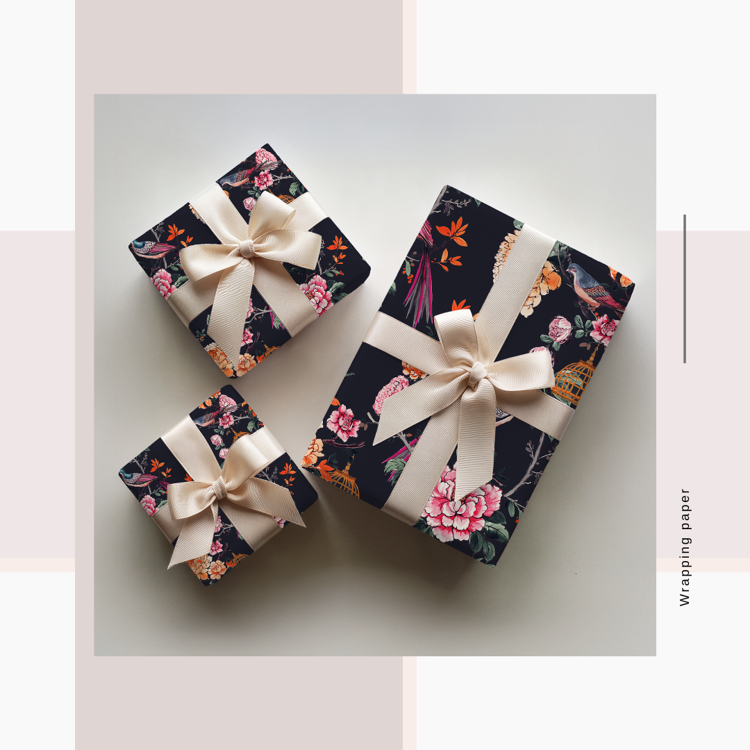 Wrapping Paper Noir Prints