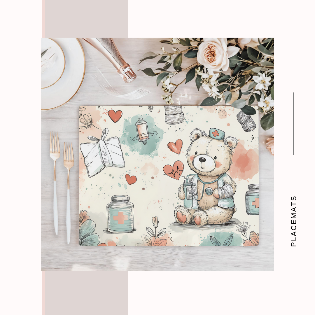 Wooden Placemats – (Set of 6) Medical