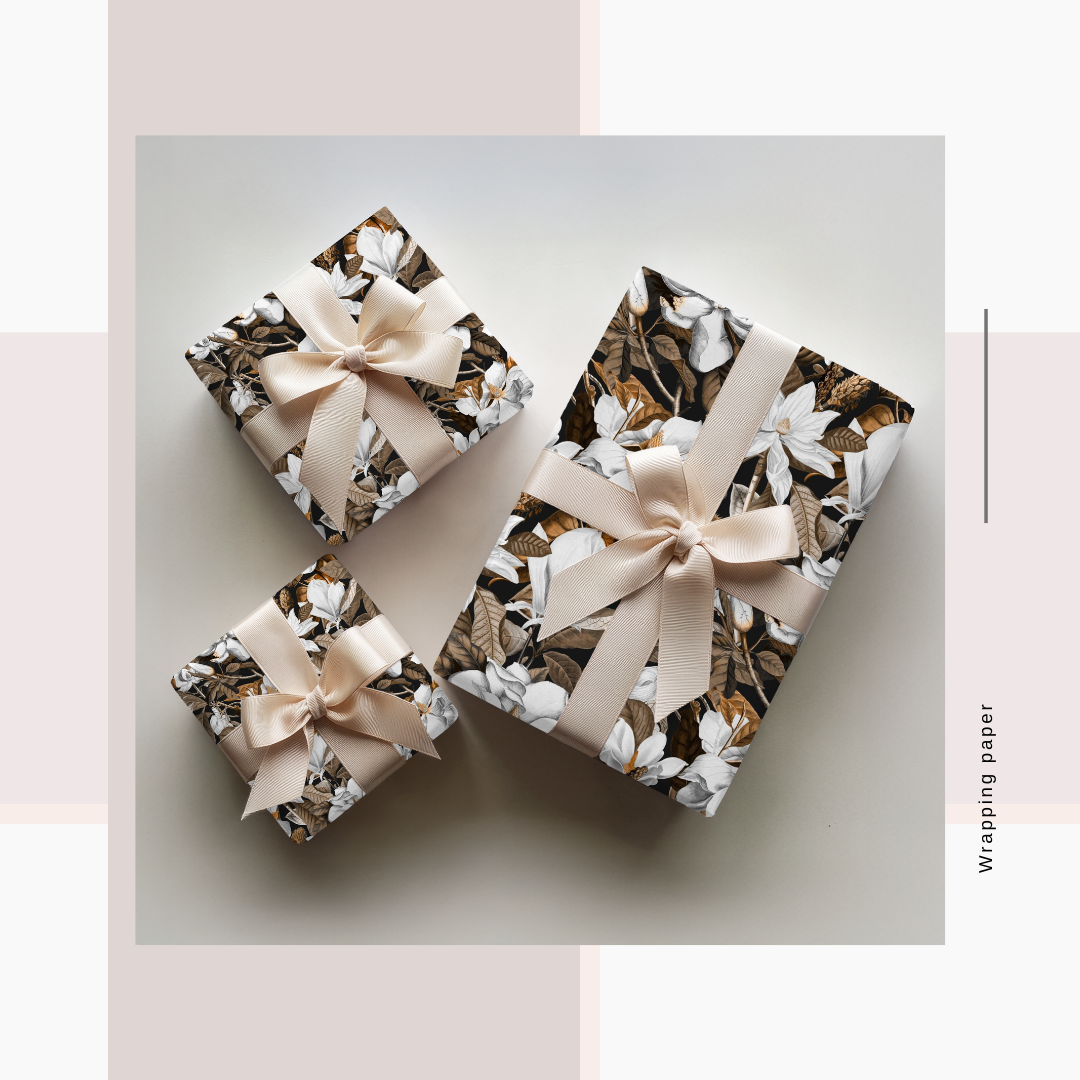 Wrapping Paper Noir Prints