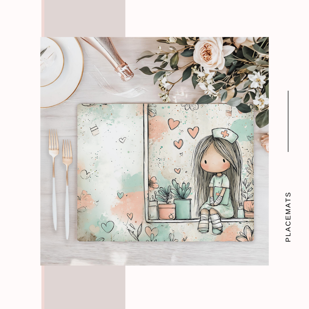 Wooden Placemats – (Set of 6) Medical