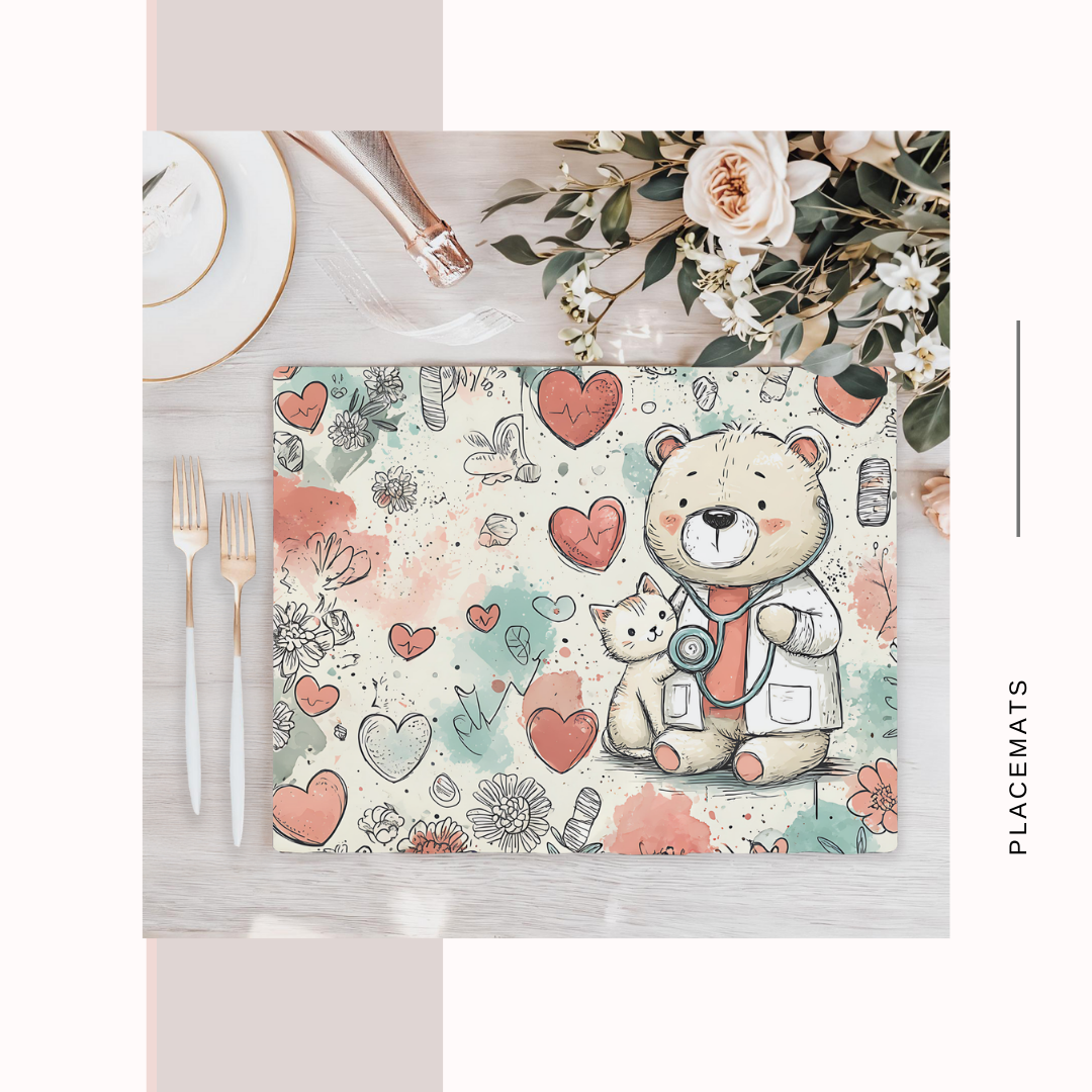 Wooden Placemats – (Set of 6) Medical