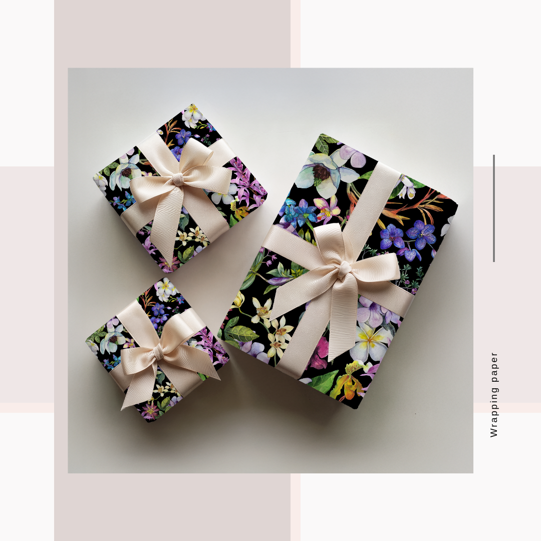 Wrapping Paper Noir Prints