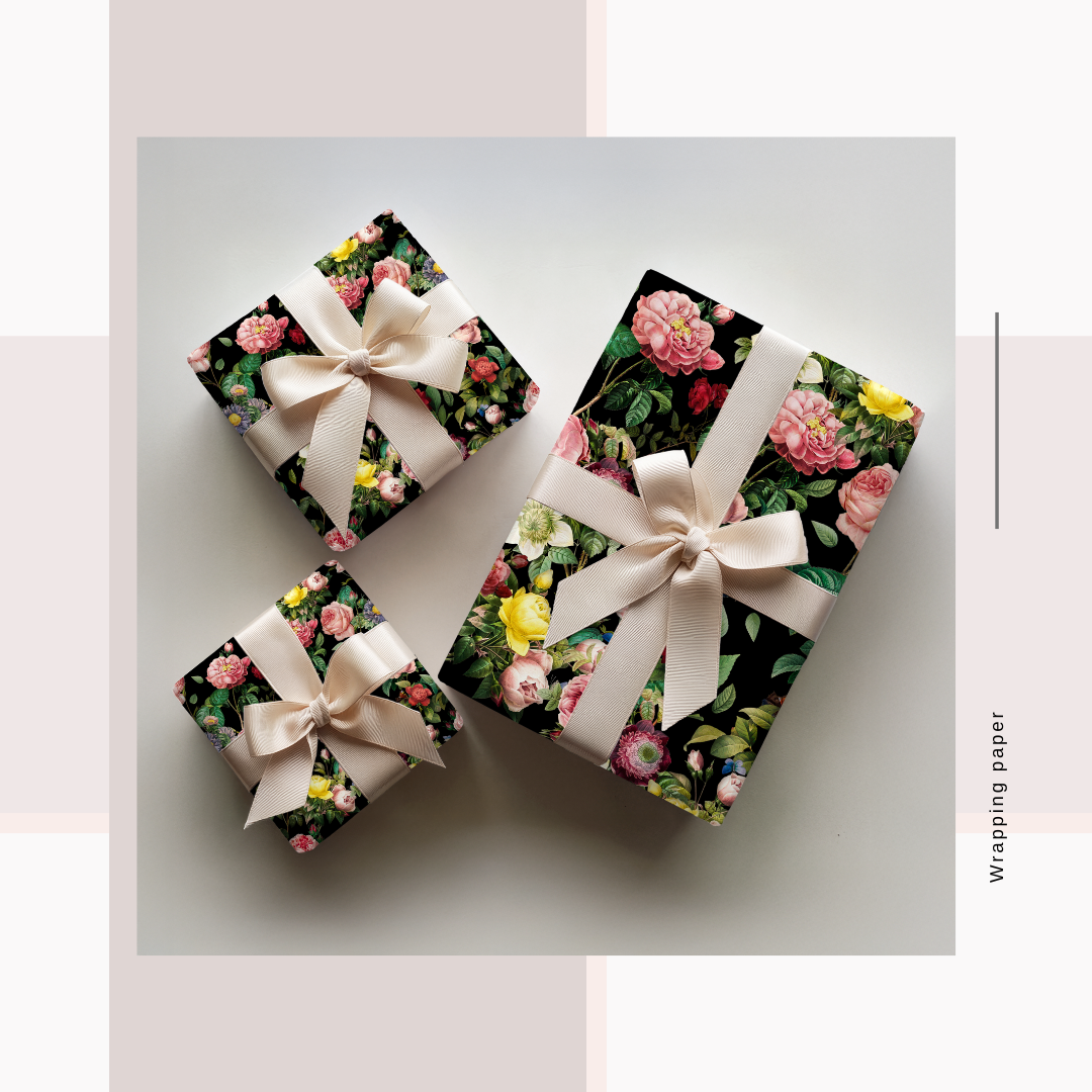 Wrapping Paper Noir Prints