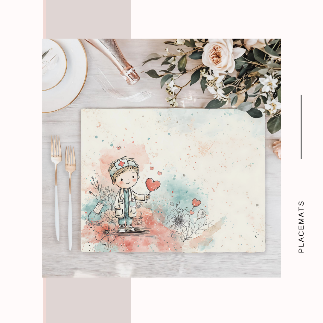 Wooden Placemats – (Set of 6) Medical