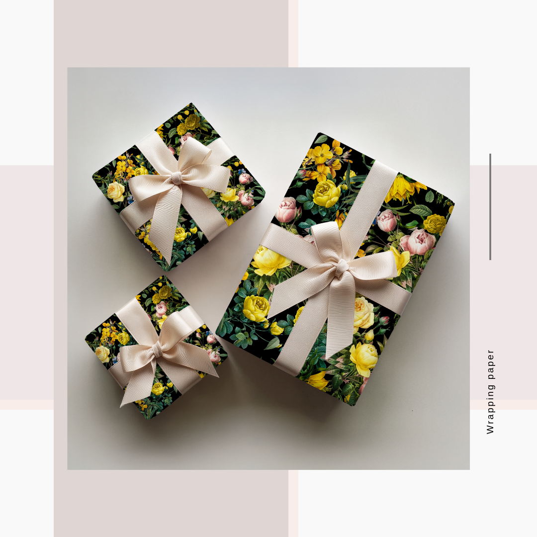 Wrapping Paper Noir Prints