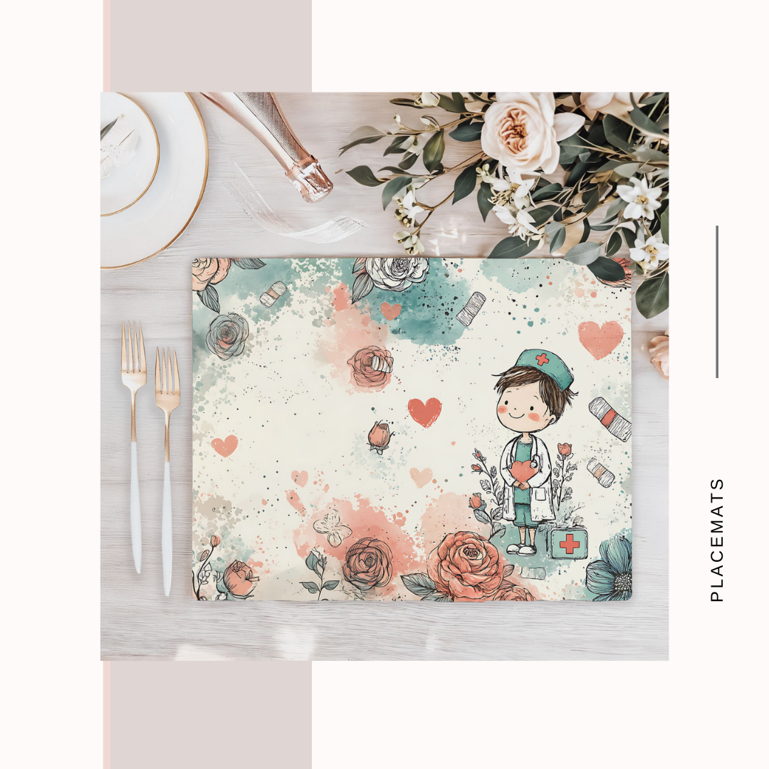 Wooden Placemats – (Set of 6) Medical