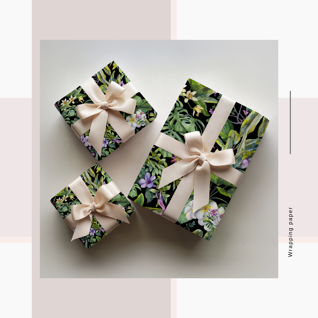 Wrapping Paper Noir Prints