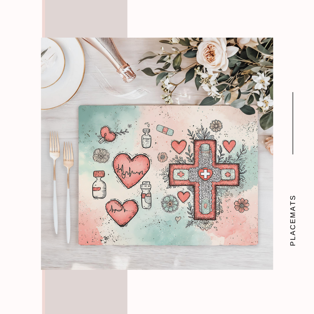 Wooden Placemats – (Set of 6) Medical