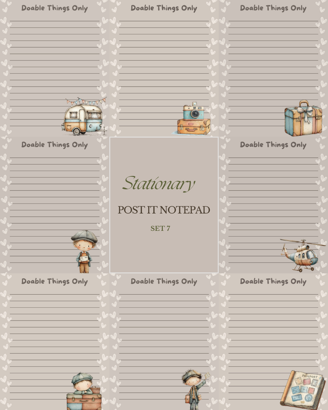 Illustrated Notepads (Set of 6)