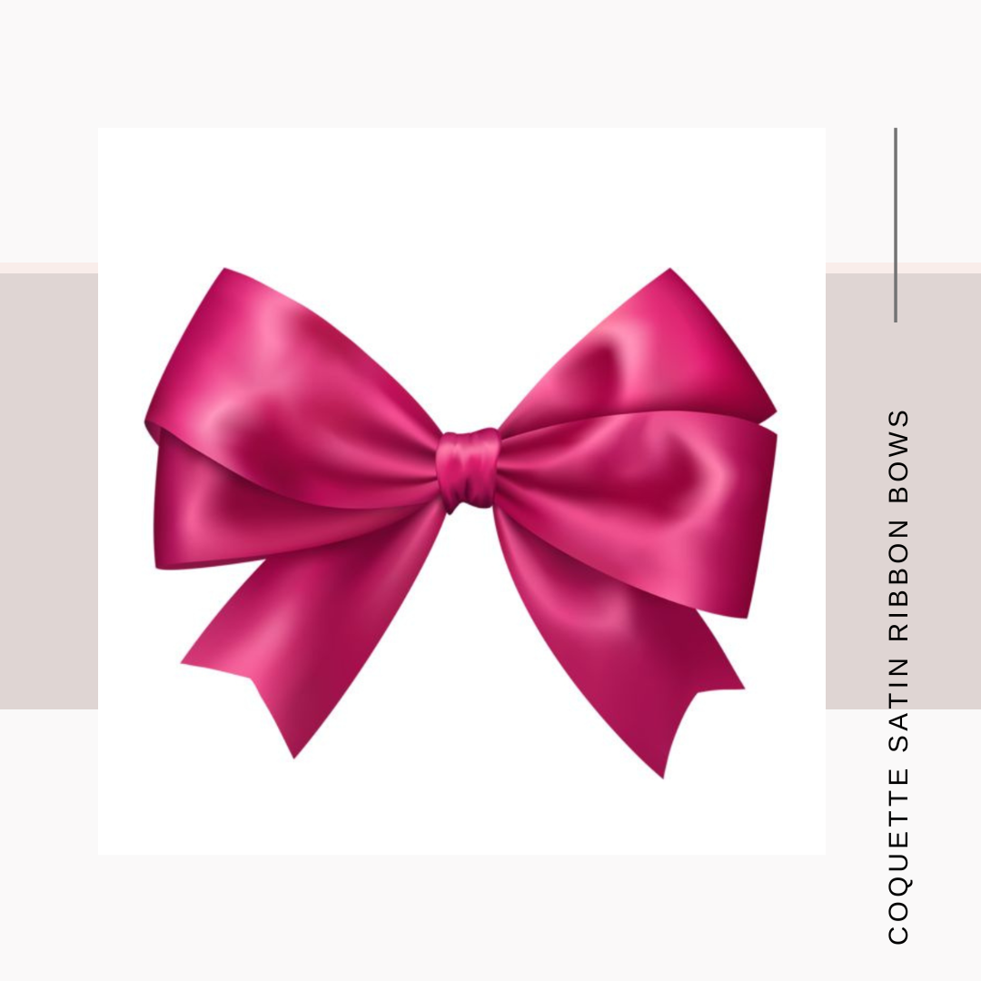 Satin Coquette Bows – Set of 12