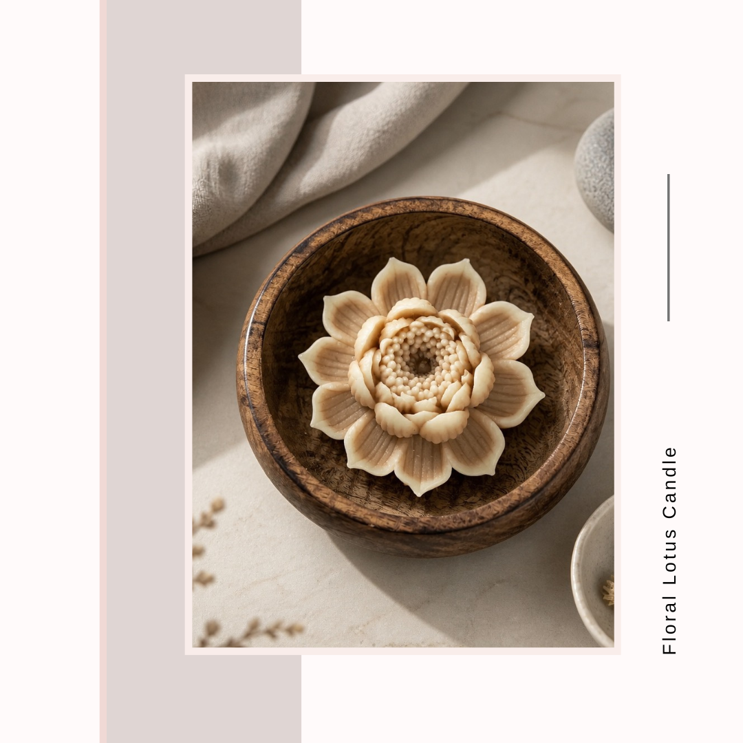 Floral Lotus Candle