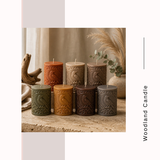 Woodland Whispers Parrot Candles