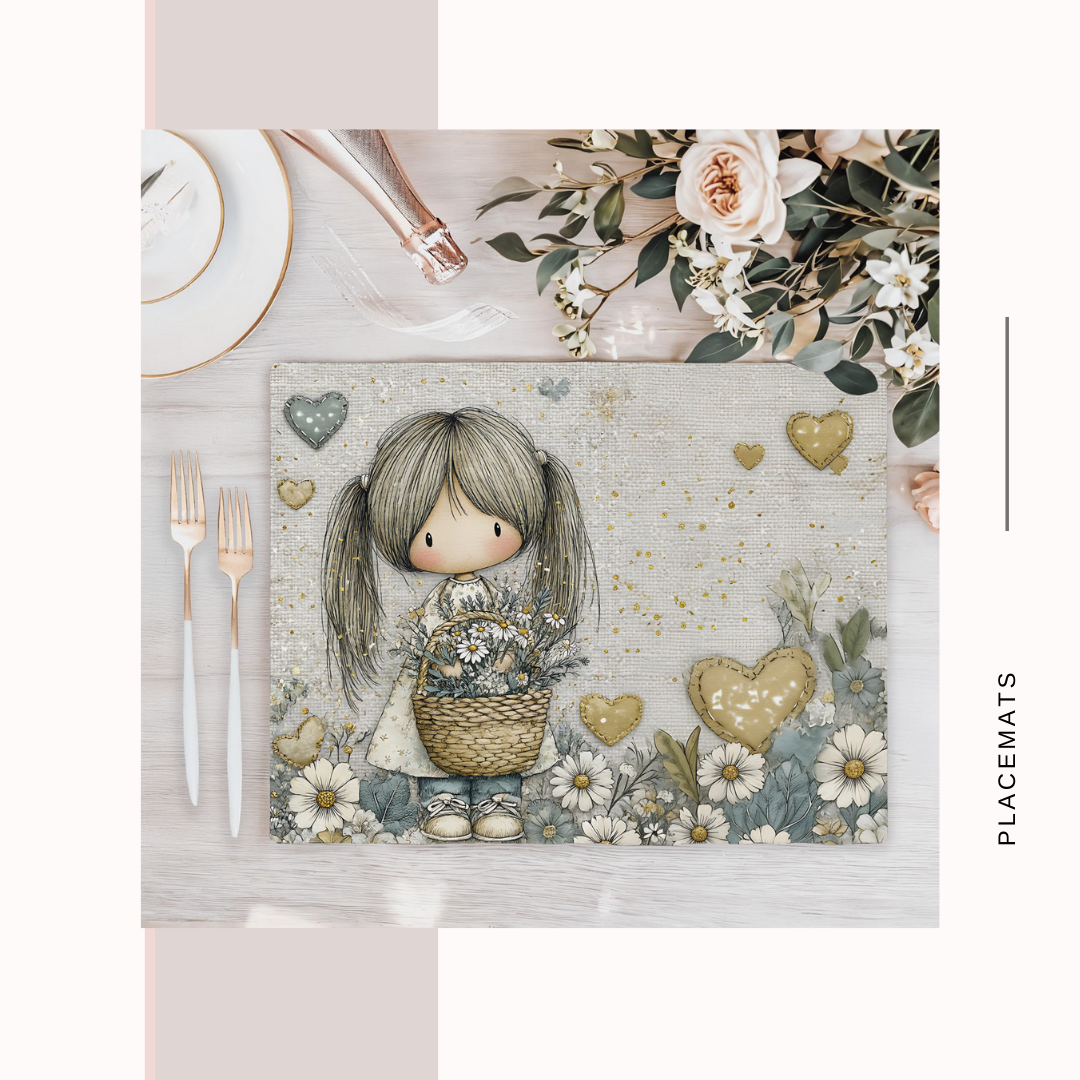 Wooden Placemats – (Set of 6) Green House