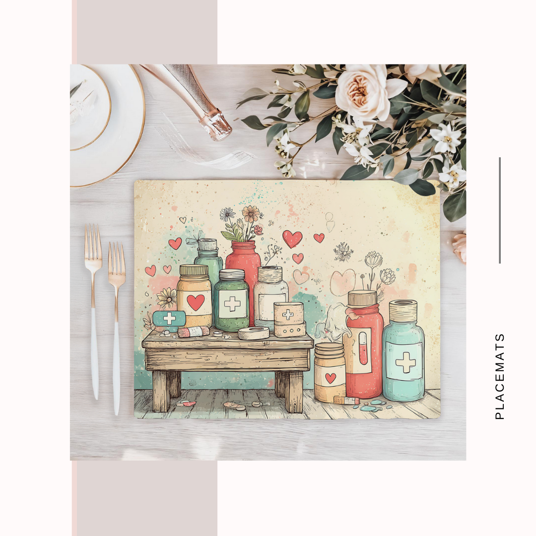 Wooden Placemats – (Set of 6) Medical