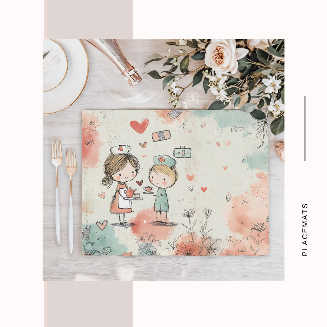 Wooden Placemats – (Set of 6) Medical