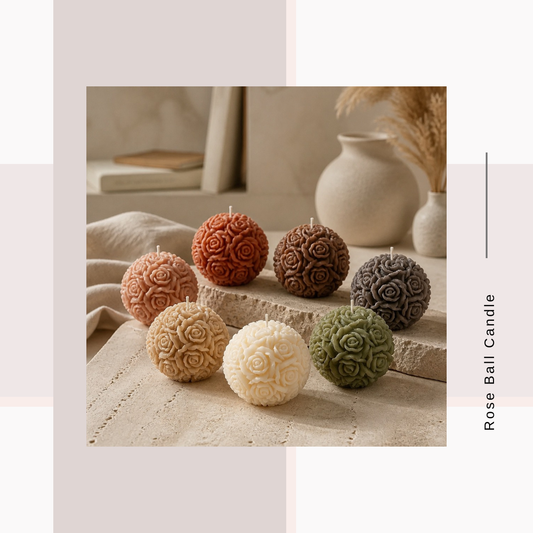Rose Ball Candles