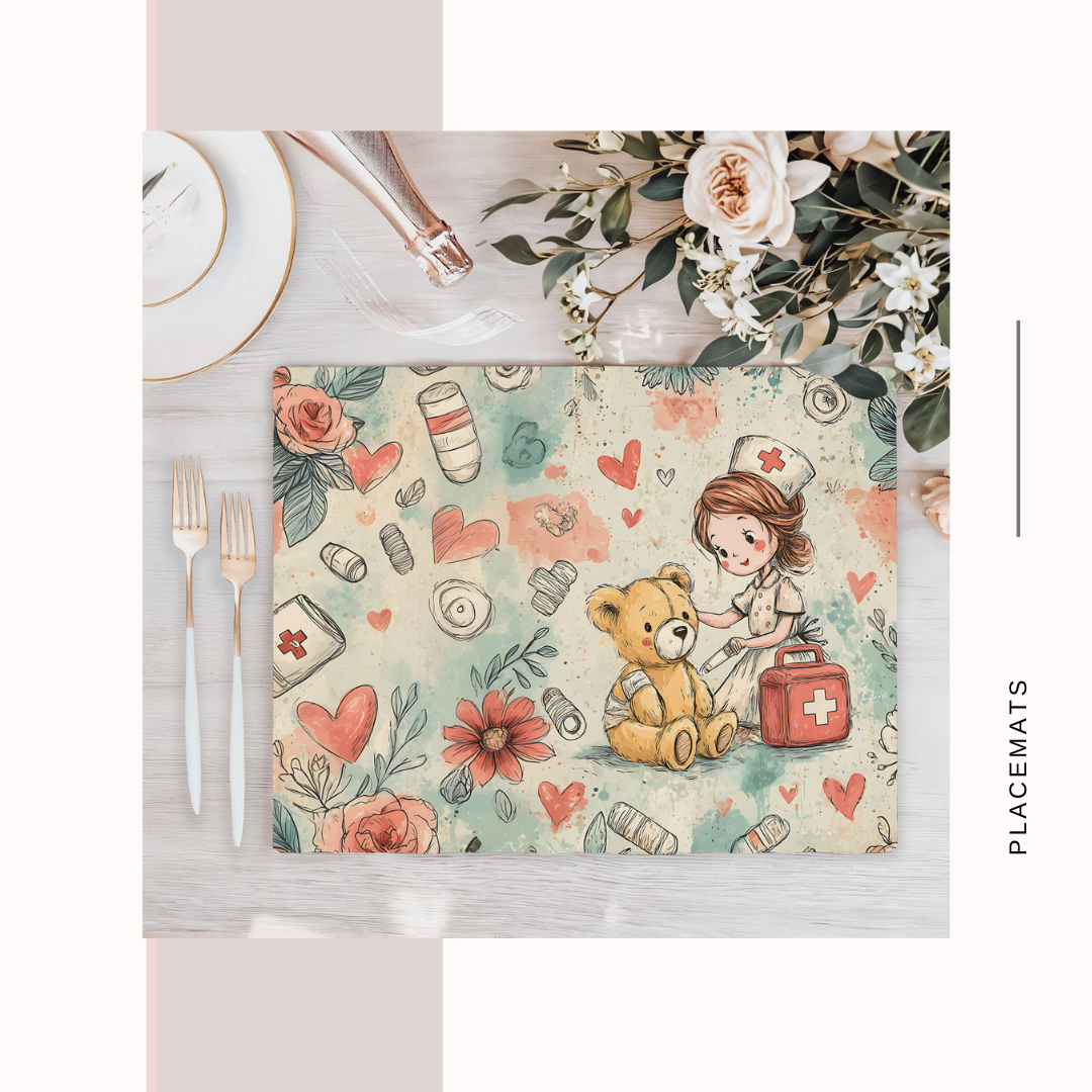 Wooden Placemats – (Set of 6) Medical