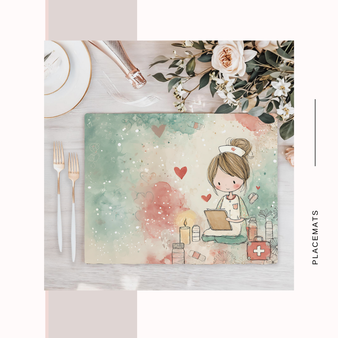 Wooden Placemats – (Set of 6) Medical