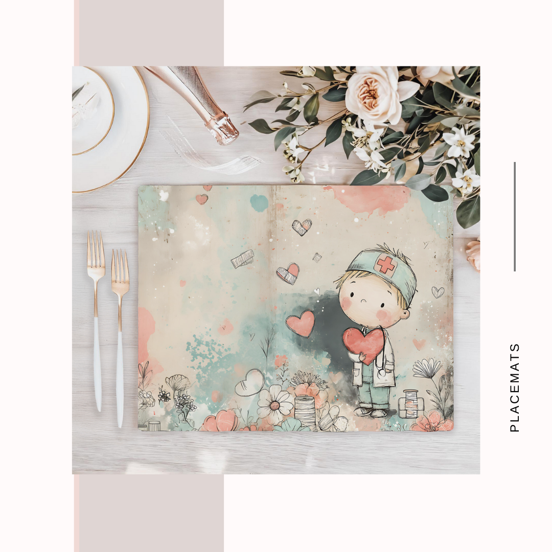 Wooden Placemats – (Set of 6) Medical