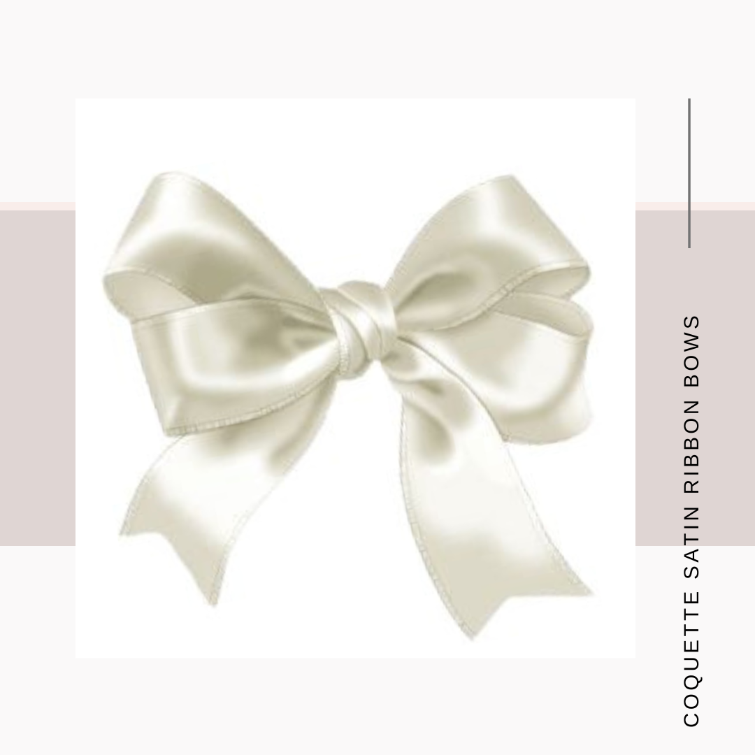 Satin Coquette Bows – Set of 12