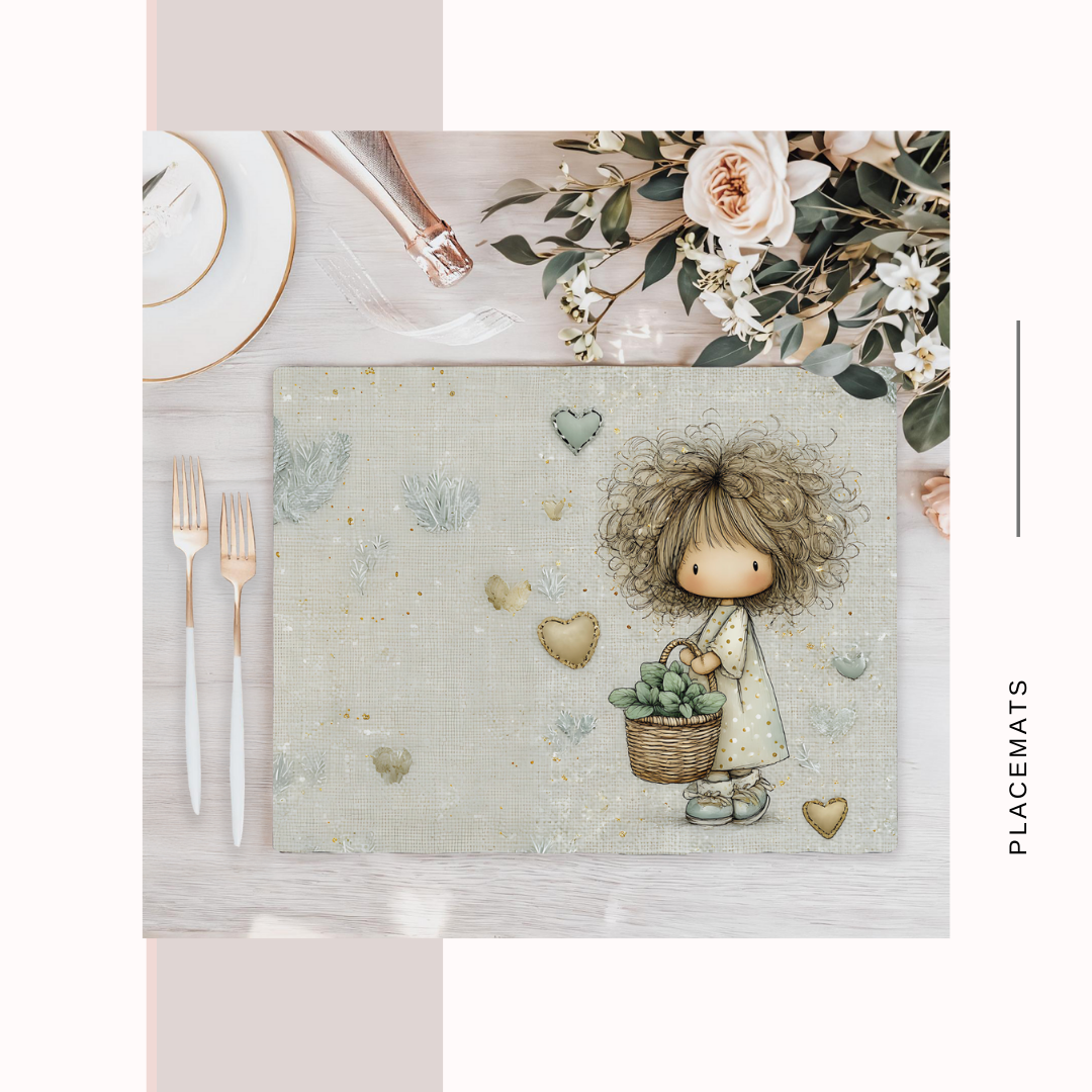 Wooden Placemats – (Set of 6) Green House