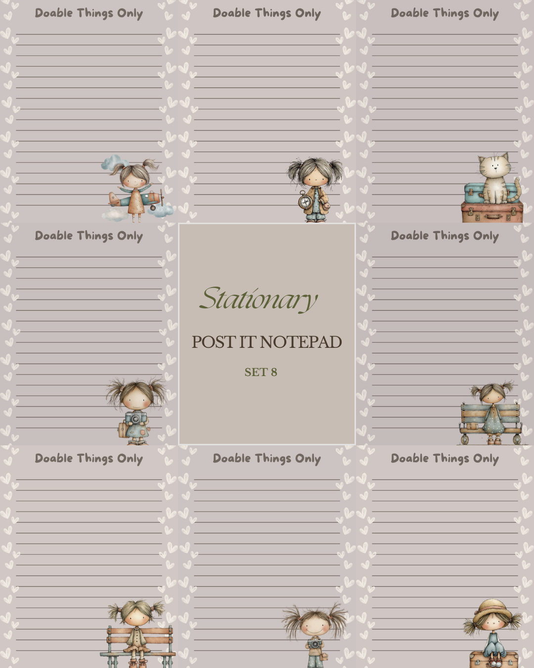 Illustrated Notepads (Set of 6)