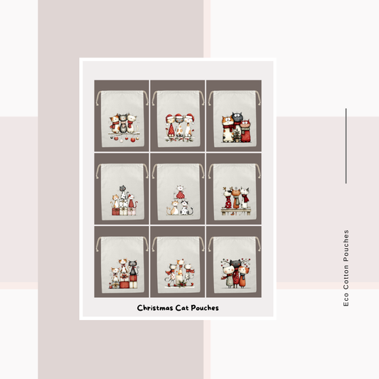 Cotton Cloth Cat Pouches